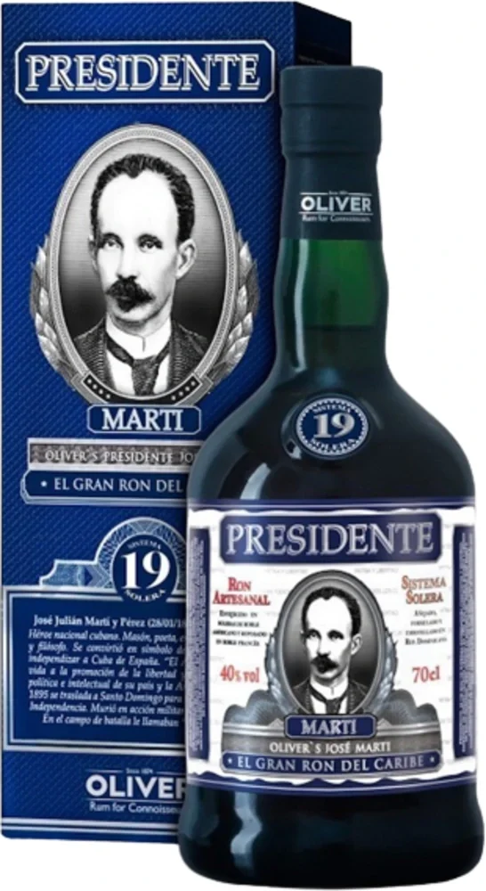 [DX7294] Rum Presidente Marti 19 Y poklon kutija 0,7 L