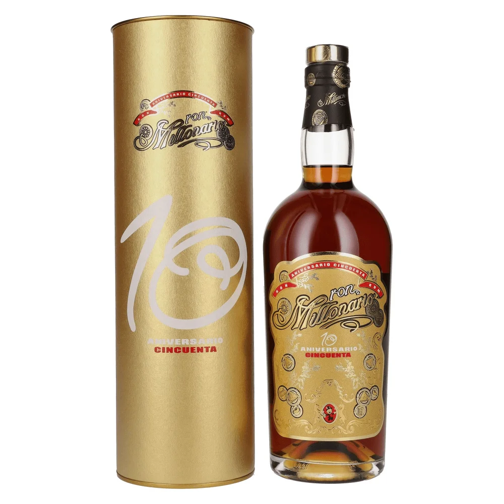 [DX10736] Rum Ron Millonario 10 Aniversario Cincuental poklon kutija 0,7 L