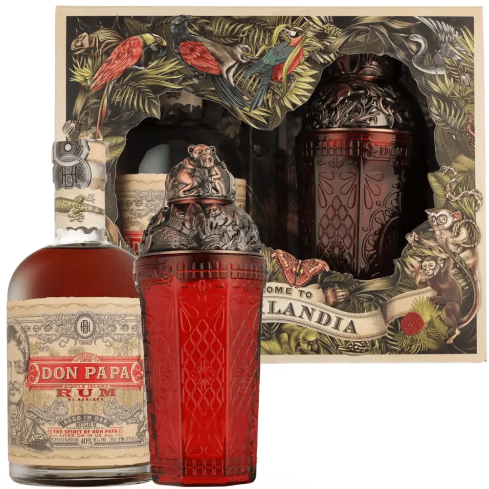 [DX1851] Rum Small Batch 7 YO Don Papa + shaker poklon kutija 0,7 L