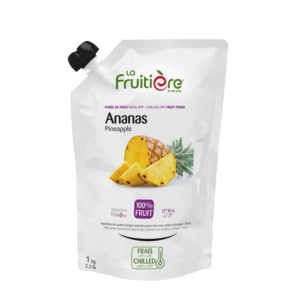 [DX1416] Svježi voćni pire Ananas 100% La Fruitiere 1 kg