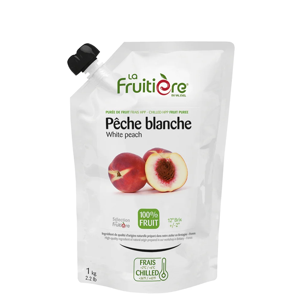 [DX1733] Svježi voćni pire Bijela breskva 100% La Fruitiere 1 kg