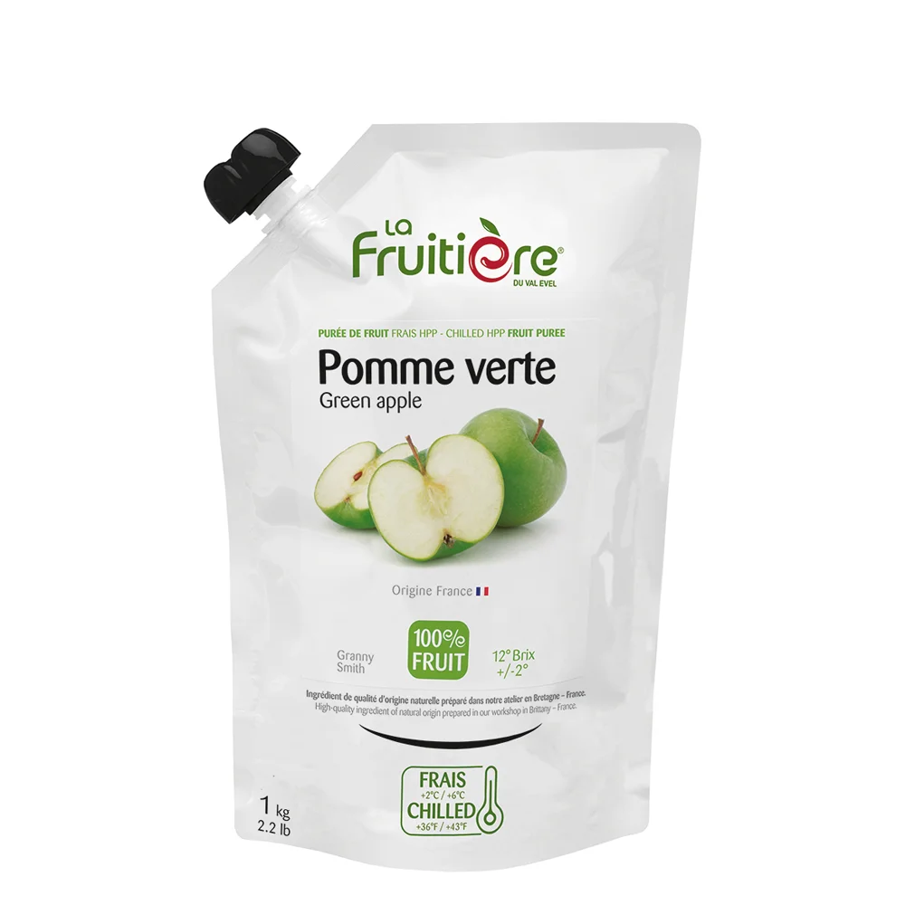 [DX215] Svježi voćni pire Zelena jabuka 100% La Fruitiere 1 kg