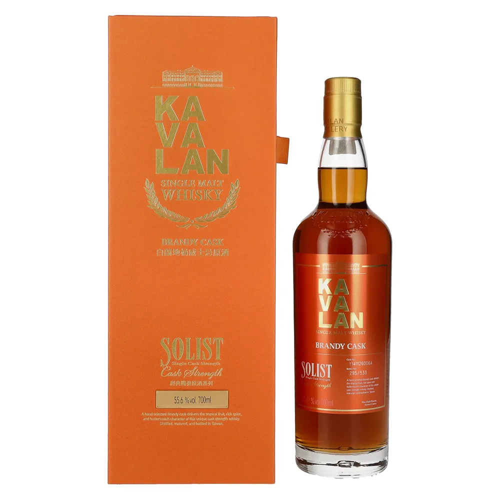 [DX9415] Tajvanski viski SOLIST Brandy Cask Kavalan poklon kutija 0,7 L
