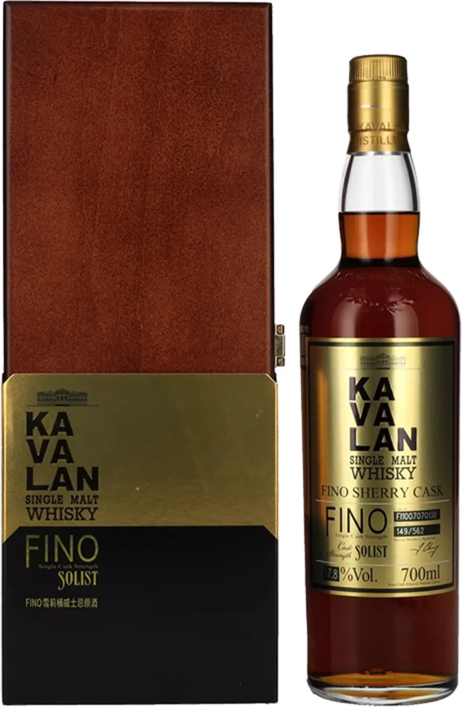 [DX2029] Tajvanski viski Solist FINO Sherry cask Kavalan poklon kutija 0,7 L