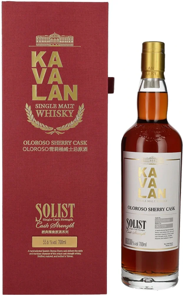 [DX1116] Tajvanski viski Solist Oloroso Sherry cask Kavalan poklon kutija 0,7 L