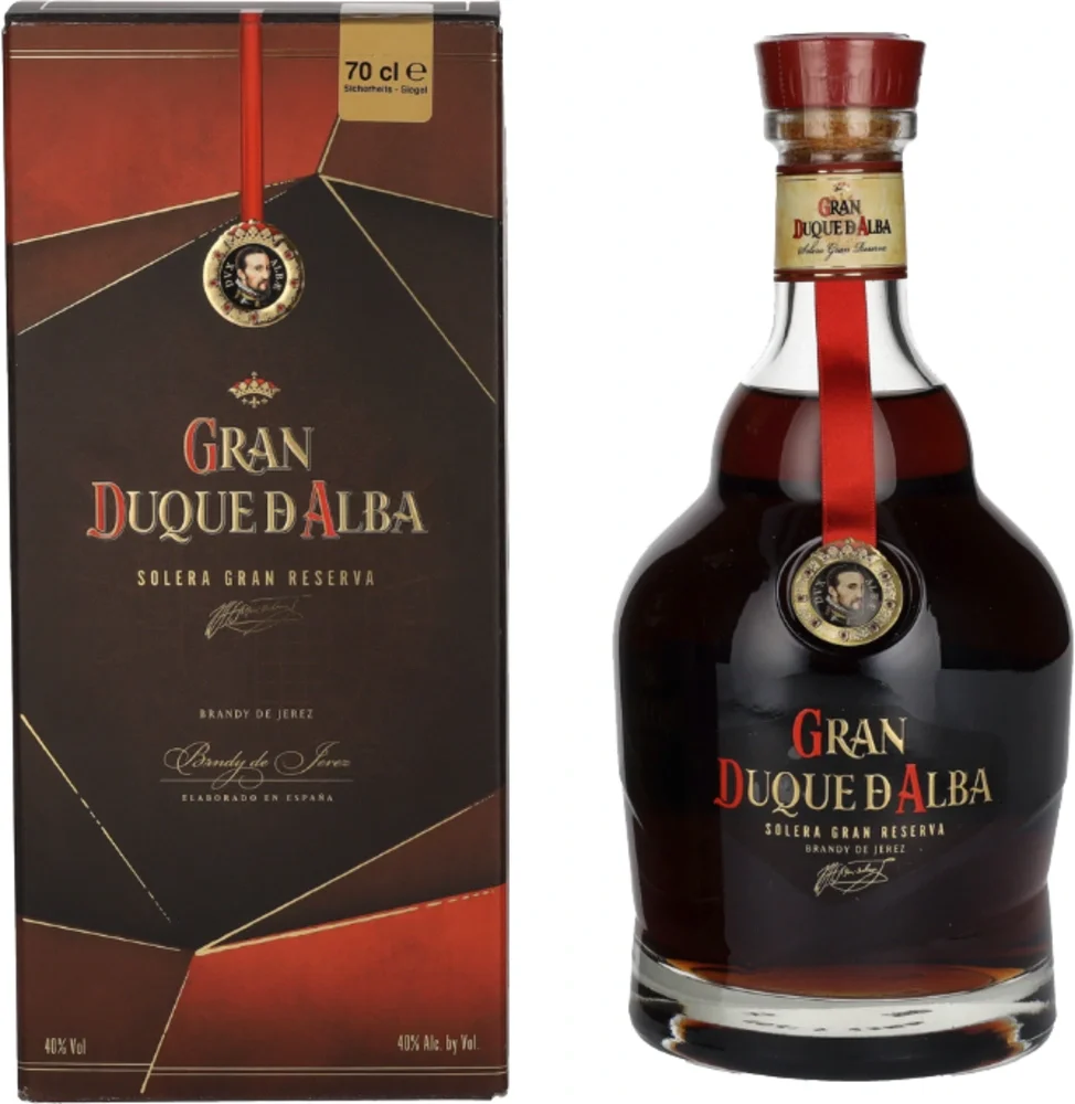 [DX5047] Vinjak Brandy Gran Duque d'Alba Solera Gran Reserva poklon kutija 0,7 L