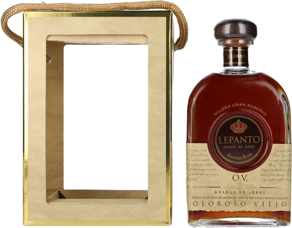 [DX5050] Vinjak Brandy Lepanto O.V. Solera Gran Reserva Brandy de Jerez poklon kutija 0,7 L