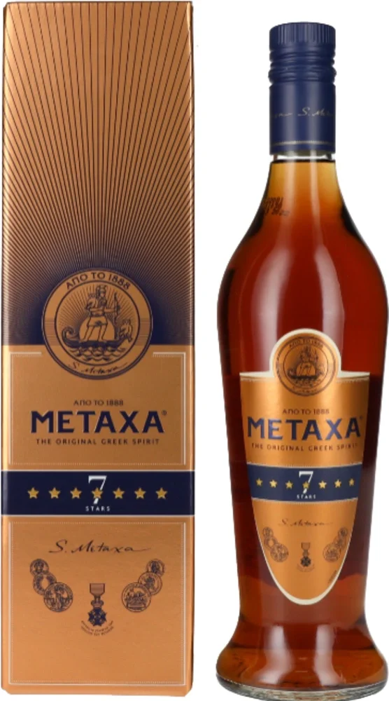 [DX5878] Vinjak Brandy Metaxa 7 Stars poklon kutija 0,7 L