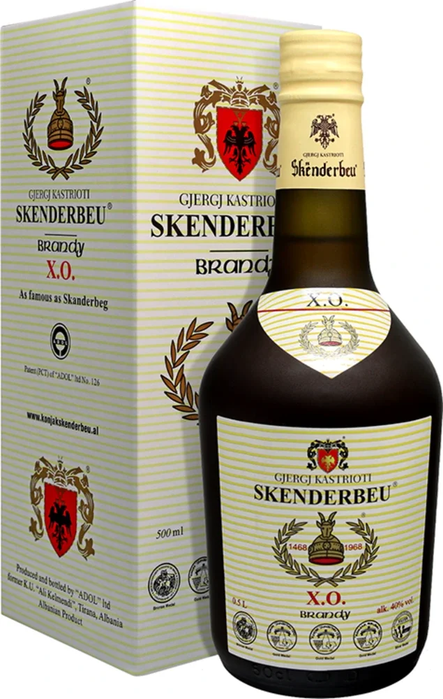 [DX9711] Vinjak Brandy XO Skenderbeu poklon kutija 0,5 L