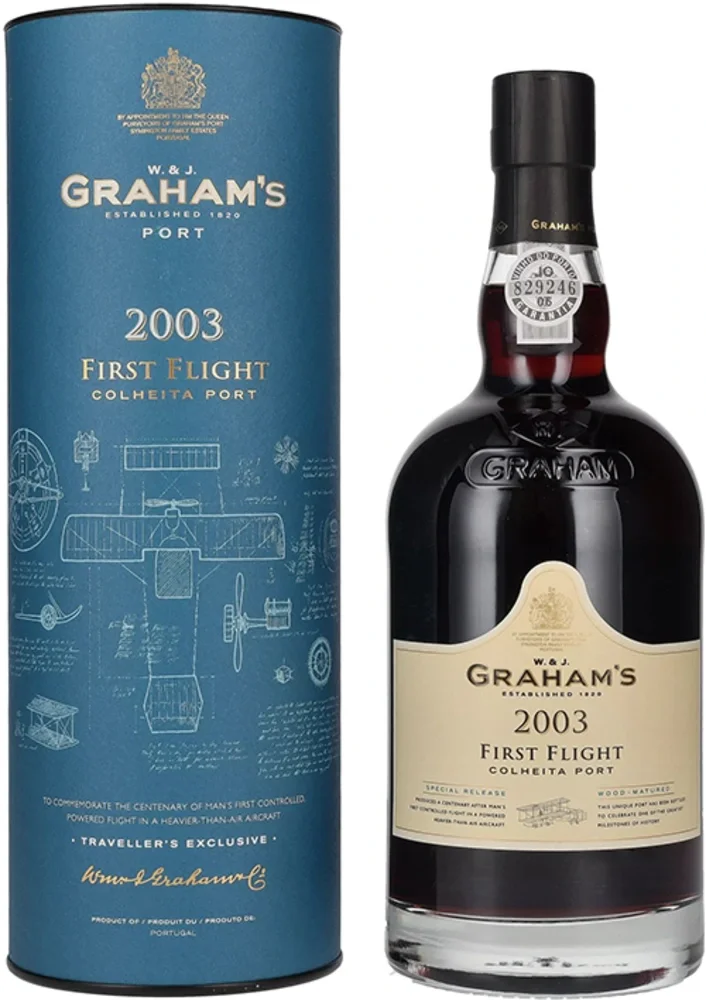 [DX1414] Graham's FIRST FLIGHT Colheita Port 2003 poklon kutija 0,75 L