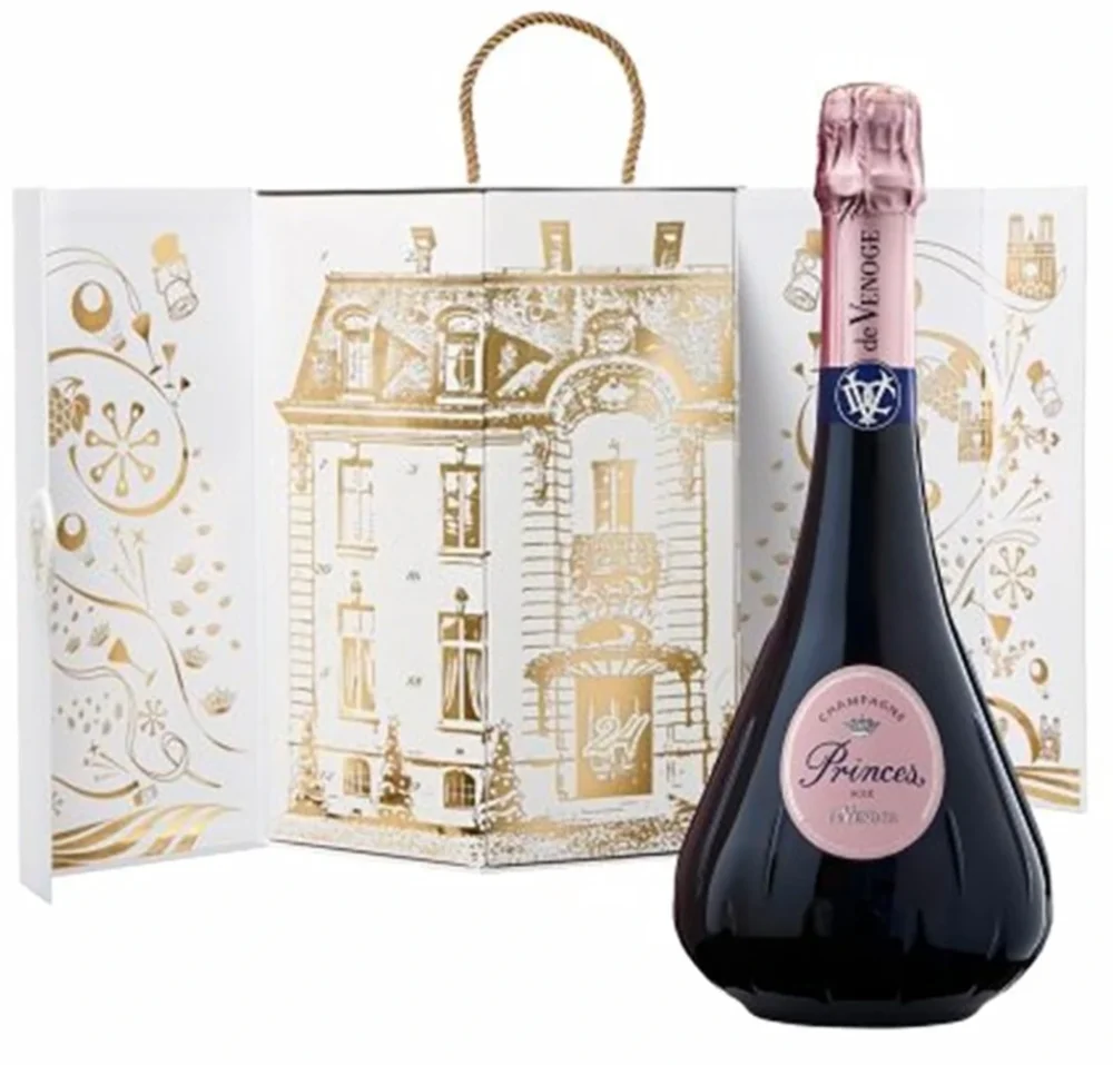 [DX604] Champagne De Venoge Princes Rose Calendrier de l’Avent poklon kutija 0,75 L