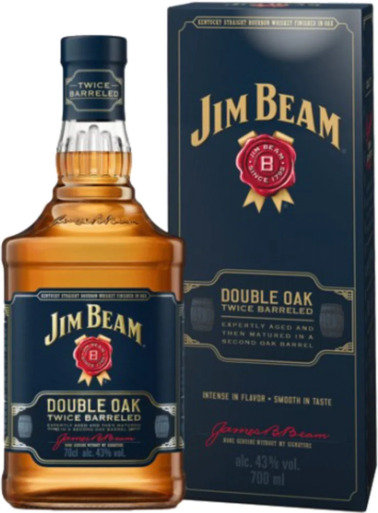 [DX1261] Američki viski Double Oak Twice Barreled Jim Beam 0,7 L