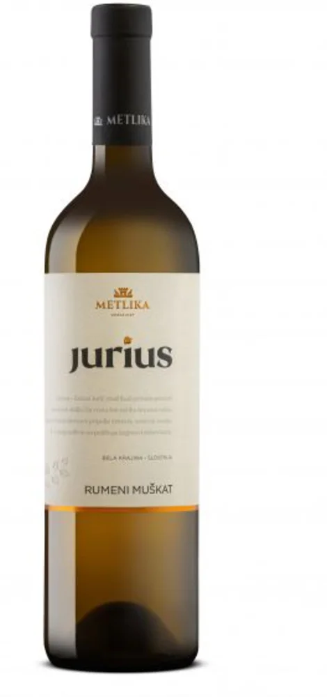 [DX1657] VK Metlika Žuti muškat poluslatko Jurius 0,75 L