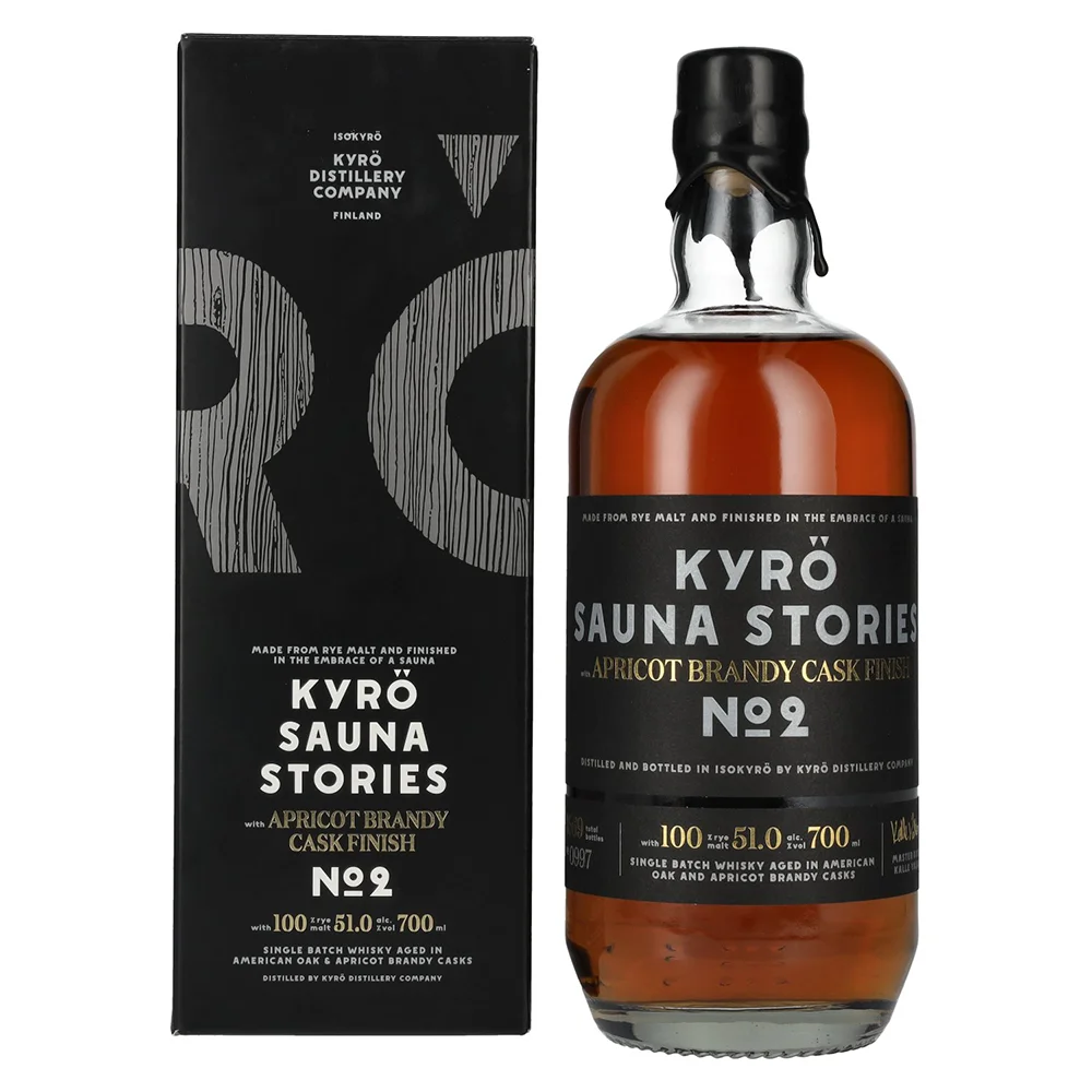 [DX4732] Viski KYRO Sauna Stories apricot Cask finish No. 2 poklon kutija 0,7 L