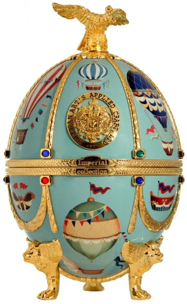 [DX7516] Votka Imperial Collection Vodka Faberge Egg Light Blue Baloons poklon kutija 0,7 L