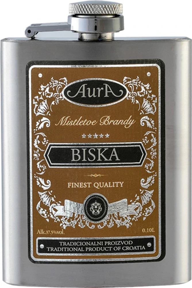 [DX9081] Voćna rakija Biska Aura + flaška poklon kutija 0,1 L