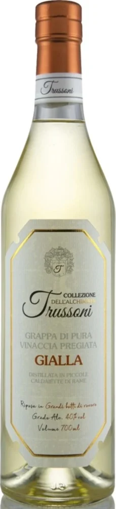[DX1264] Voćna rakija Grappa di pura vinaccia gialla Collezione dell'Alchimista Trussoni 0,7 L