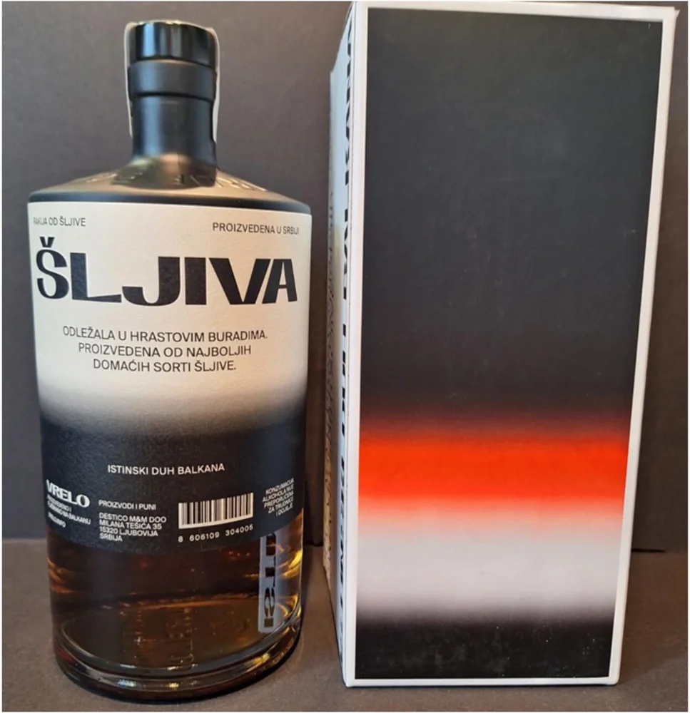 [DX8503] Voćna rakija Rakija Šljivovica Vrelo poklon kutija 0,7 L
