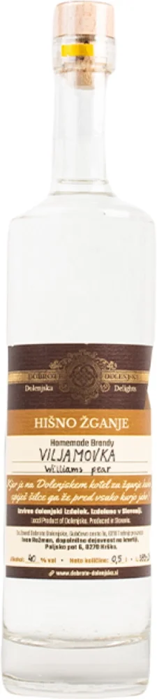 [DX9131] Voćna rakija viljamovka Dobrote Dolenjske 0,5 L
