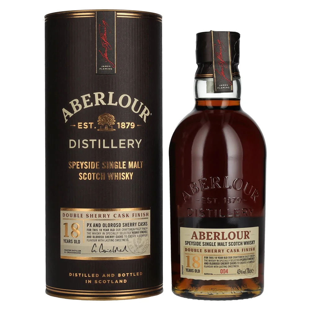 [DX6262] Škotski viski Aberlour 18 Double Sherry Cask Finish poklon kutija 0,7 L