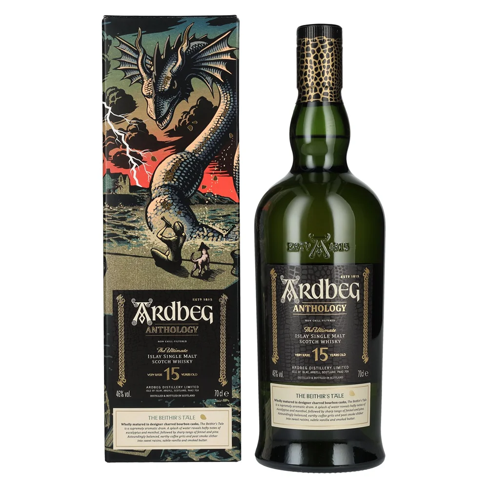 [DX4681] Škotski viski Ardbeg 15 Years Old The Ultimate The Beithir's Tale Islay Single Malt poklon kutija 0,7 L