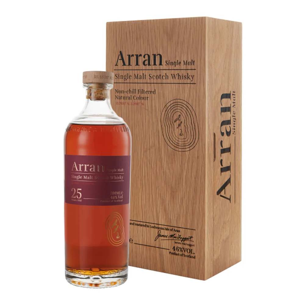 [DX348] Škotski viski Arran Single Malt 25 YO poklon kutija 0,7 L