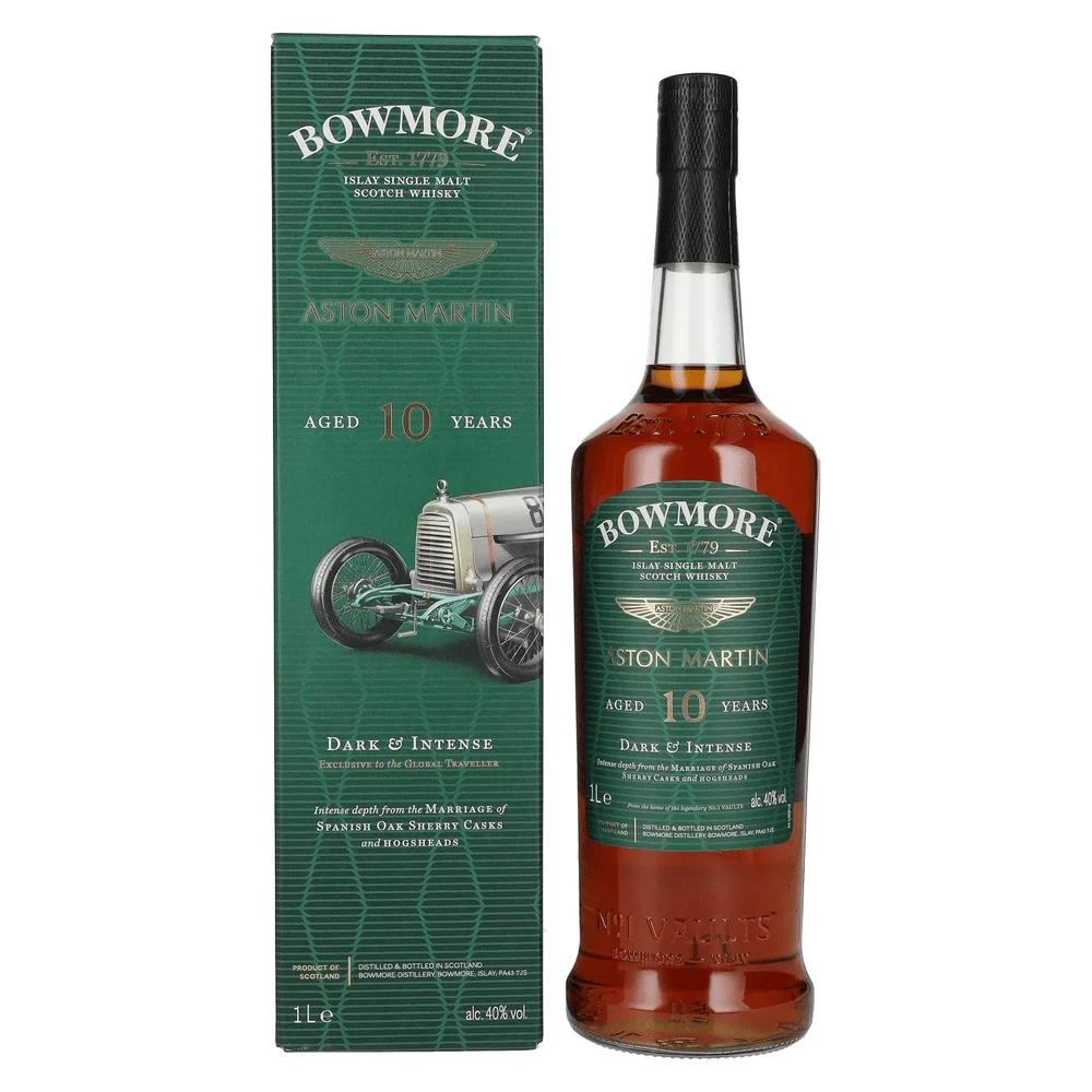 [DX6569] Škotski viski Bowmore 10y Aston Martin Dark & Intense poklon kutija 1 L