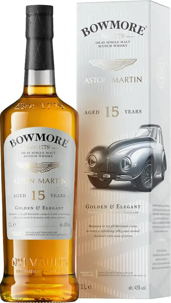 [DX8164] Škotski viski Bowmore 15y Aston Martin edition poklon kutija 1 L