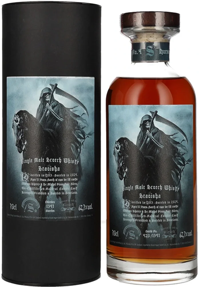 [DX3949] Škotski viski Bunnahabhain 10 Years Old Staoisha Horseman No. 4 Single Malt 2013 poklon kutija 0,7 L