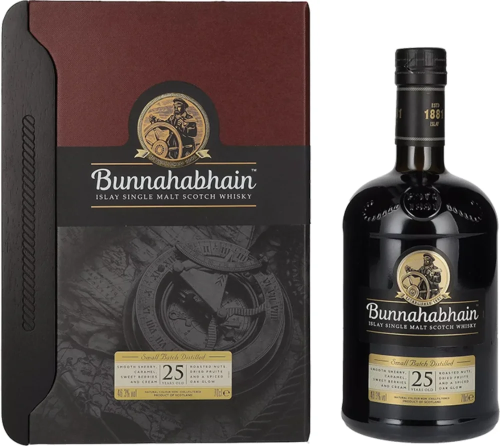 [DX6229] Škotski viski Bunnahabhain 25yo Single Malt poklon kutija 0,7 L