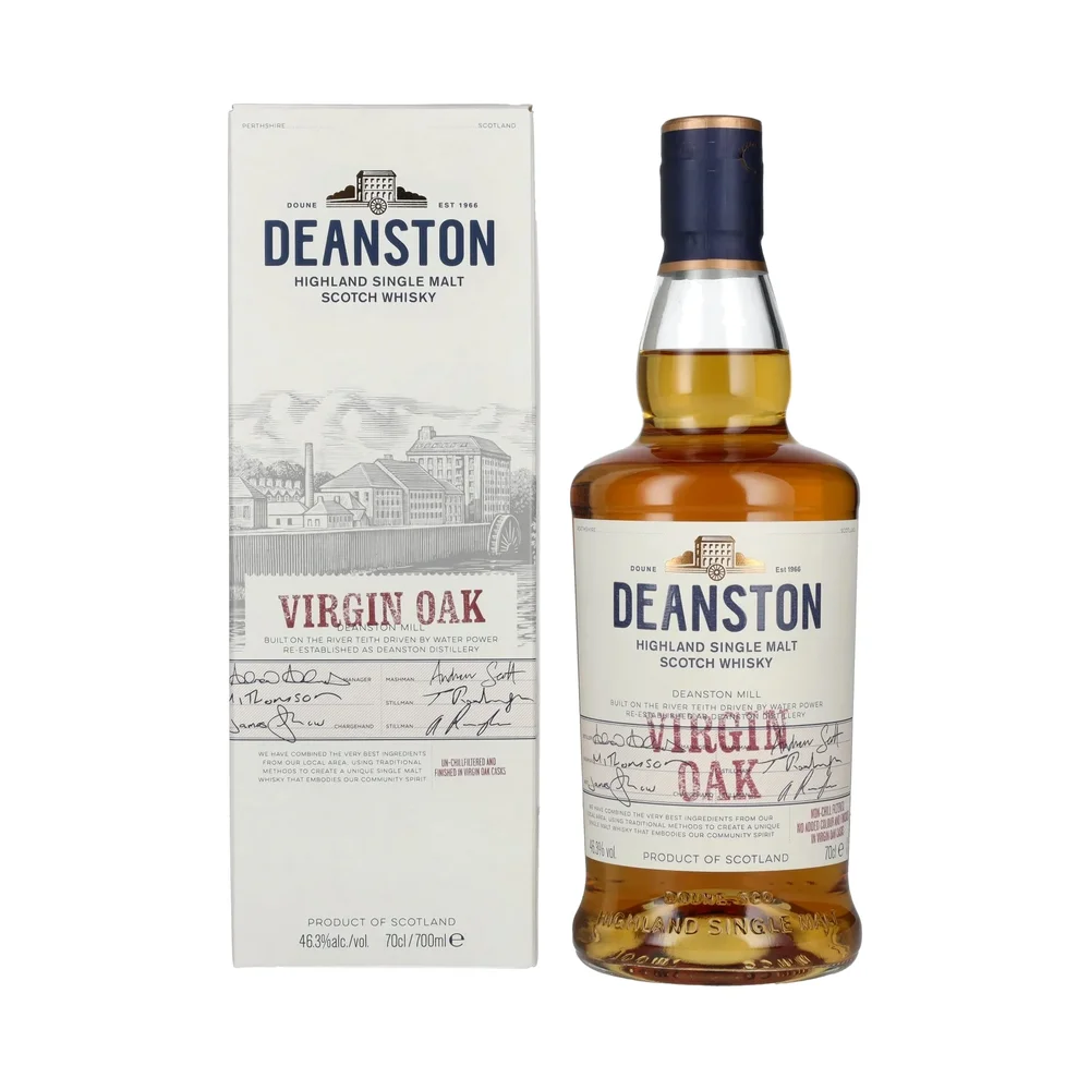 [DX12268] Škotski viski Deanston Virgin OAK poklon kutija 0,7 L