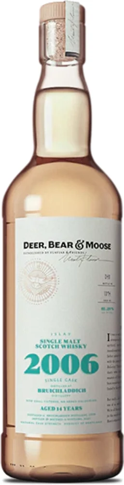 [DX3243] Škotski viski Deer, Bear & Moose Bruichladdich 2006 0,7 L
