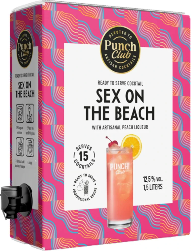 [DX8691] Cocktail Sex on the Beach Punch Club bag-in-box 1,5 L