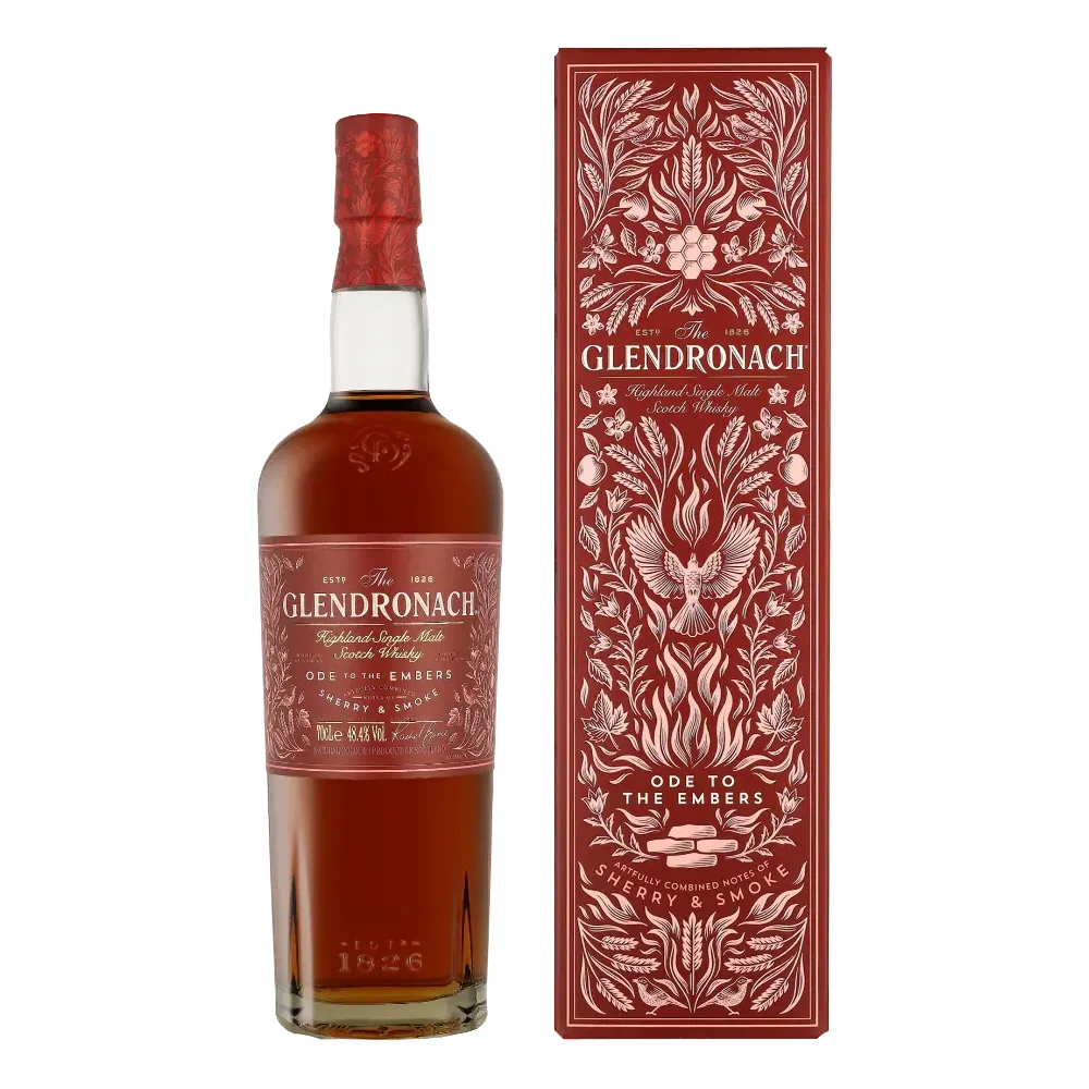 [DX6123] Škotski viski Glendronach ODE TO THE EMBERS Highland Single Malt poklon kutija 0,7 L