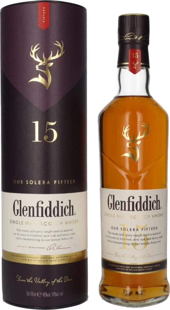 [DX4099] Škotski viski Glenfiddich 15 YO poklon kutija 0,7 L