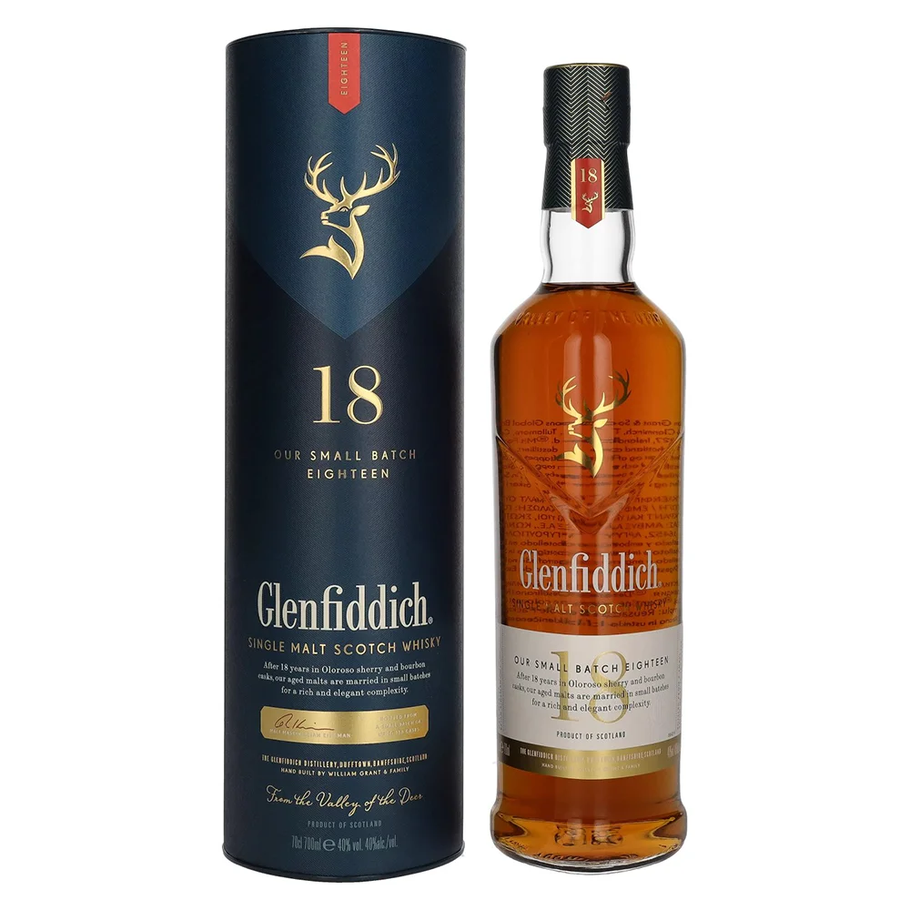 [DX7162] Škotski viski Glenfiddich 18 yo poklon kutija 0,7 L