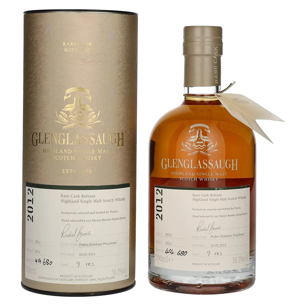 [DX8413] Škotski viski Glenglassaugh 9 Years Old Rare Cask Release 2012 PX Puncheon Batch poklon kutija 0,7 L