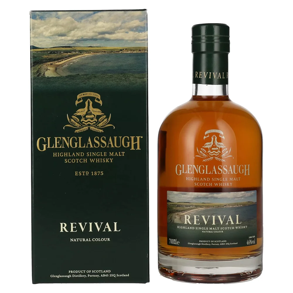 [DX6668] Škotski viski Glenglassaugh Revival Highland Single Malt poklon kutija 0,7 L
