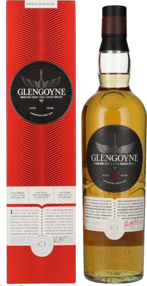 [DX7519] Škotski viski Glengoyne 12 Y.O. + Gb 0,7 L