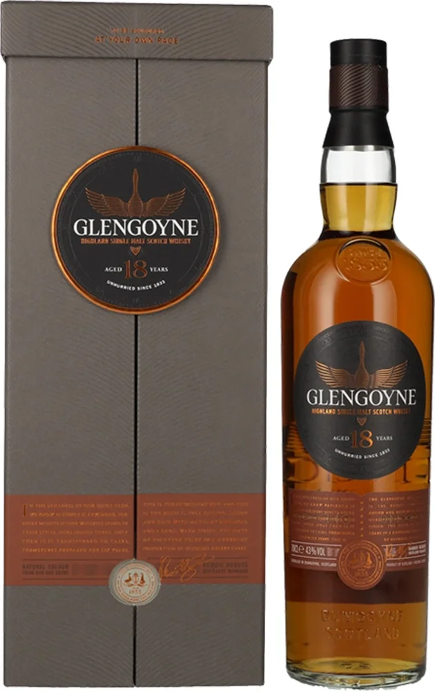 [DX3899] Škotski viski Glengoyne 18 Y.O. + Gb 0,7 L