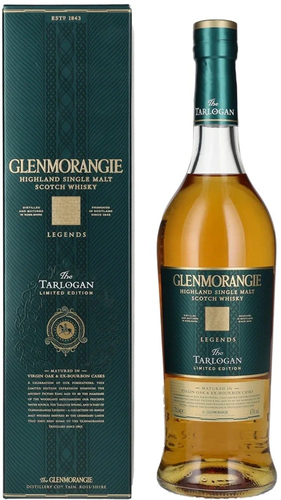 [DX8308] Škotski viski Glenmorangie Legends The TARLOGAN Highland Single Malt poklon kutija 0,7 L