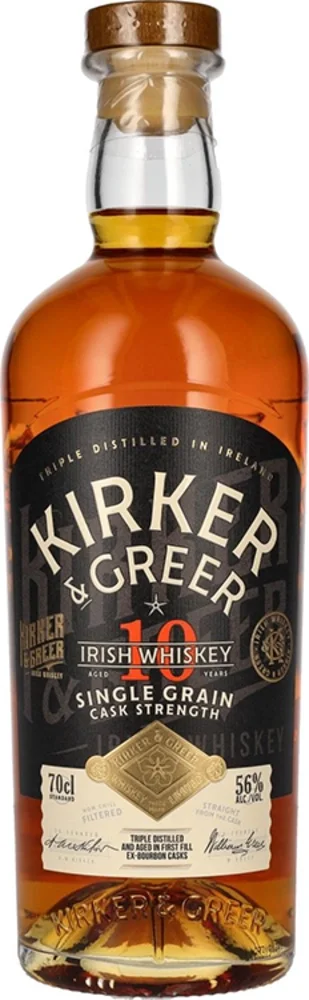 [DX329] Škotski viski Kirker Greer 10y Single grain cask strenght 0,7 L