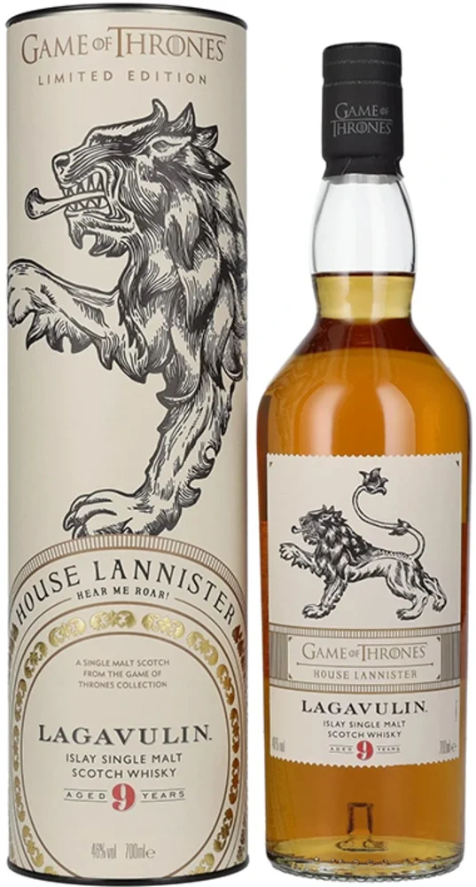[DX5843] Škotski viski Lagavulin 9y GAME OF THRONES House Lannister Single Malt Collection poklon kutija 0,7 L