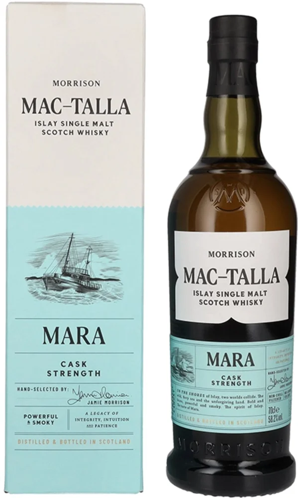 [DX7216] Škotski viski Mac-Talla Morrison MARA Cask Strenght Islay poklon kutija 0,7 L