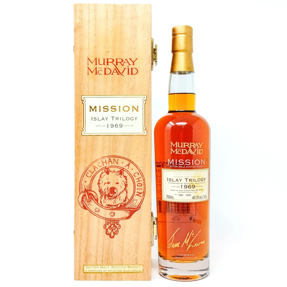 [DX2643] Škotski viski Murray McDavid Mission Islay Trilogy 1969 poklon kutija 0,7 L