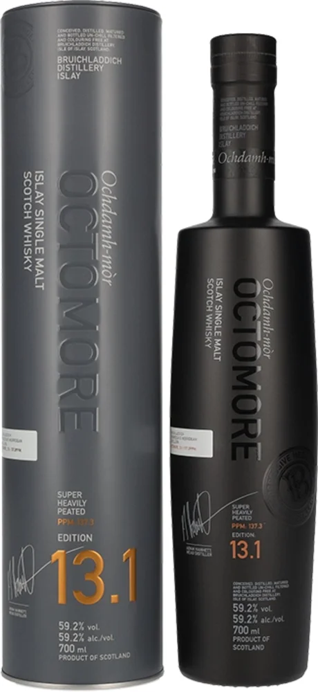 [DX9087] Škotski viski Octomore EDITION: 13.1 Super Heavily Peated poklon kutija 0,7 L