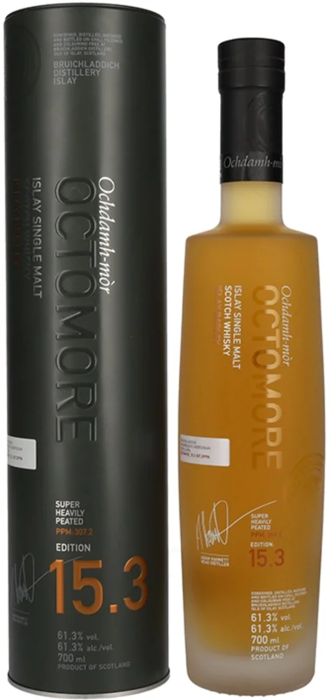 [DX2157] Škotski viski Octomore EDITION: 15.3 Super Heavily Peated poklon kutija 0,7 L