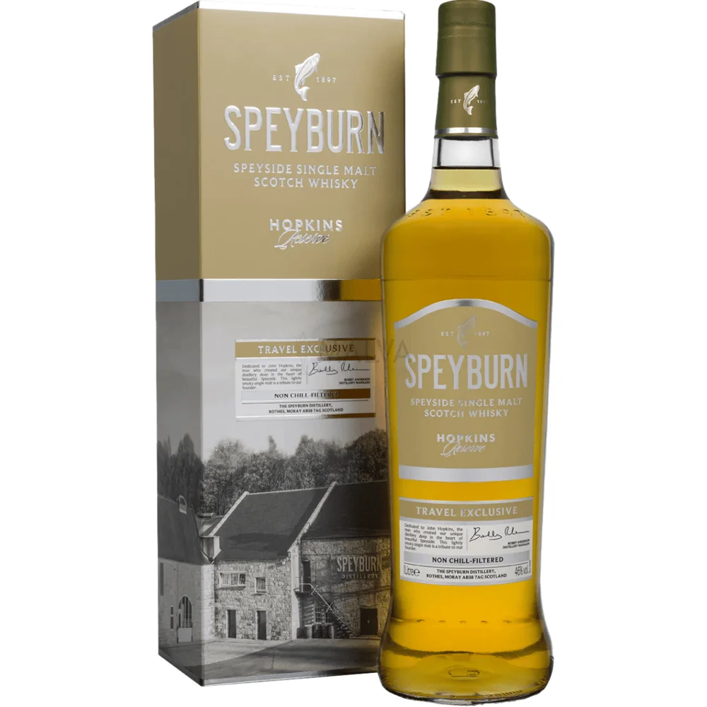 [DX2887] Škotski viski Speyburn Hopkins Reserve Single Malt poklon kutija 1 L