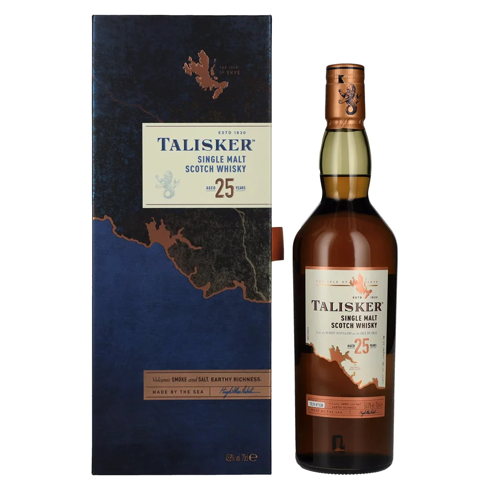 [DX9003] Škotski viski Talisker 25 Single Malt poklon kutija 0,7 L