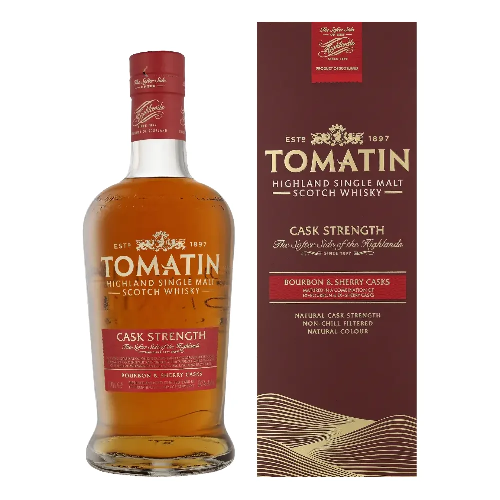 [DX8387] Škotski viski Tomatin Cask Strength poklon kutija 0,7 L